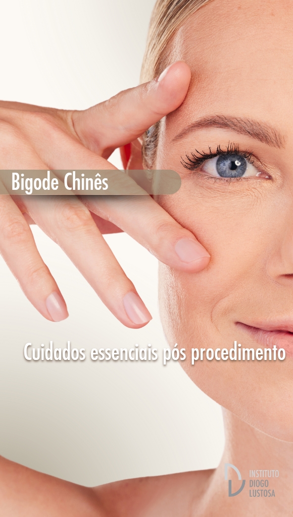 Cuidados após preenchimento bigode chinês